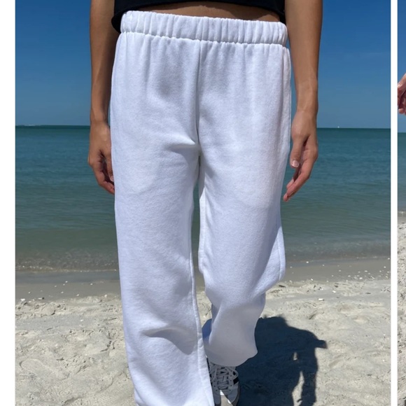 Brandy Melville Rosa Sweatpants- Cream - Picture 5 of 7